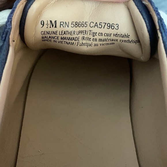 Halogen Atlantic-Pacific Theodora Platform Leather Sneaker Navy Blue Siz… - Picture 6 of 7